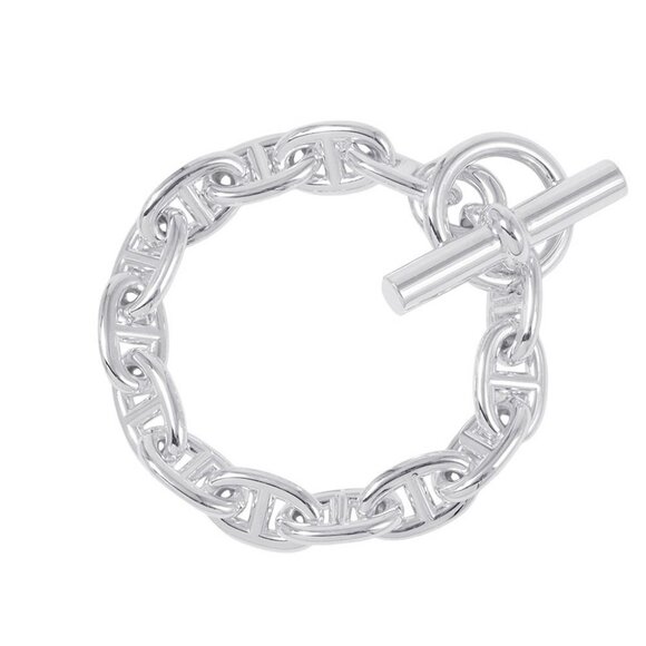 HERMES Chaine d'Ancre Bracelet 14 frames Size MM - Picture 5 of 11